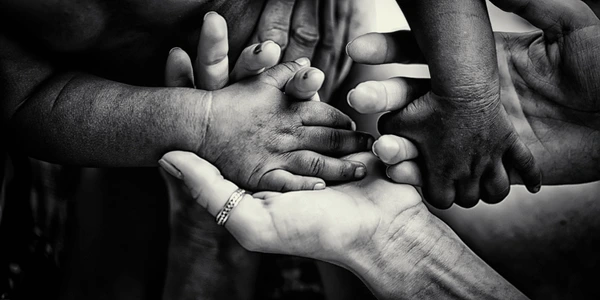 charity close diverse people holding 600nw 1154653396