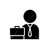 pngtree employee icon vector illustration in glyph style for any purpose png image_4257910 1